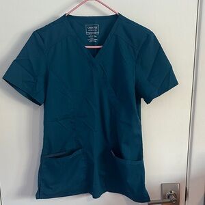 Cherokee Women's Dark Teal Scrub Top
